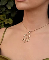 Ettika Serpentina Pendant Choker Necklace