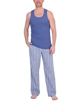 Hanes Platinum Men's Tank Tee & Stretch Woven Pant Sleep Set