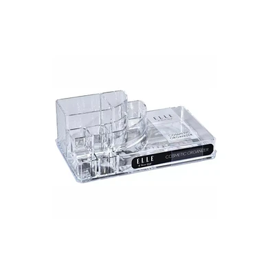 Acrylic Cosmetic Organizer – Clear Makeup & Skincare Storage, Holder for Brushes & Beauty Supplies