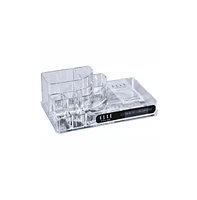 Acrylic Cosmetic Organizer – Clear Makeup & Skincare Storage, Holder for Brushes & Beauty Supplies