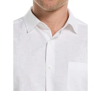 Cubavera Men's Classic-Fit Tonal Embroidered Button-Down Shirt