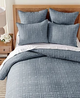 Levtex Melange Stitch 2-Pc. Sham Set, European