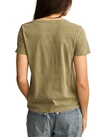 Lucky Brand Women's No Drama Classic Crewneck Cotton T-Shirt