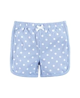 Hudson Baby Girls Shorts Bottoms 4-Pack, Lemons, 9-12 Months