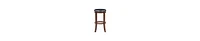 Swivel Bar Stool – Nailhead Trim & Faux Leather Upholstery
