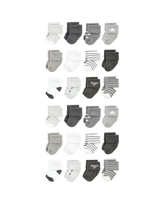 Hudson Baby Baby Boys Hudson Cotton Rich Terry Socks 24-Pack