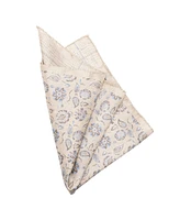 Elizabetta Men's Enzo - Double Sided Silk Pocket Square for Men