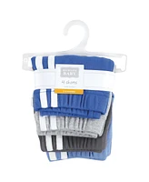 Hudson Baby Boys Shorts Bottoms 4-Pack, Blue, 9-12 Months