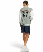 Sovereign Code Little and Big Boys Color Blocked Varsity Jacket