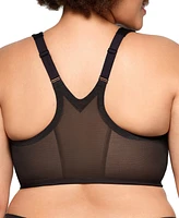 Glamorise Plus Magic Lift Front-Closure Racerback Wire Free Bra #1206