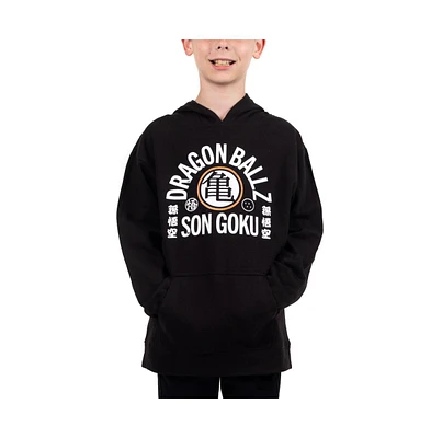 Dragon Ball Z Boys Youth Black Anime Cartoon Hooded Graphic Sweatshirt