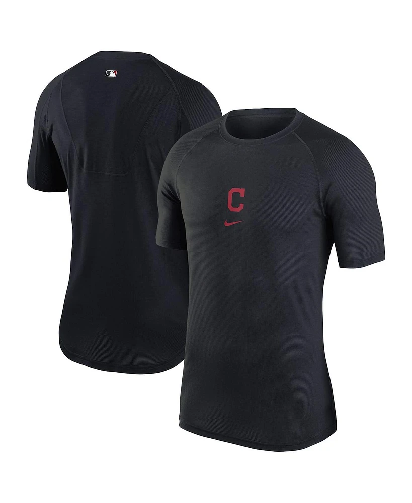 Nike Men's Navy Cleveland Indians Authentic Collection Base Layer T-Shirt