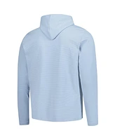 FootJoy Men's Light Blue The Players Ottoman Jacquard Pullover Hoodie