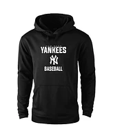 Dunbrooke Men's Black New York Yankees Champion Pullover Hoodie