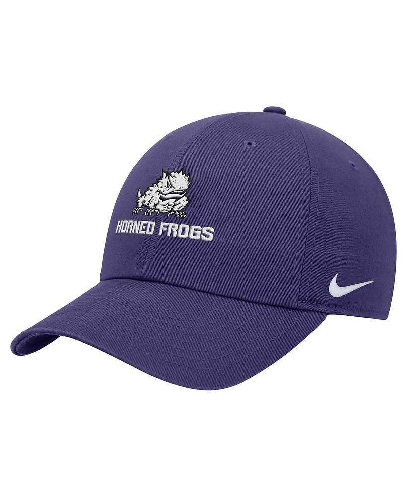 Nike Men's Purple Tcu Horned Frogs Club Adjustable Hat