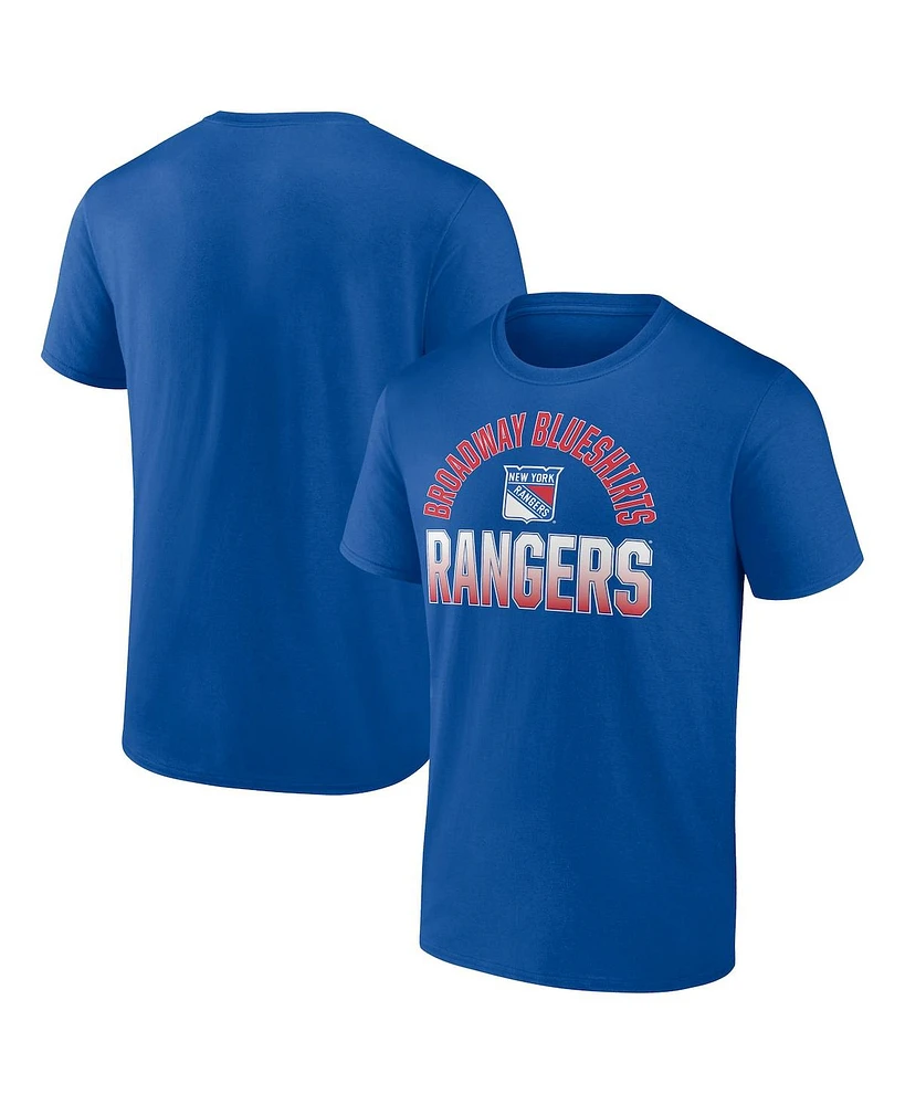 Fanatics Men's Blue New York Rangers Open Net T-Shirt