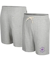 Colosseum Men's Heather Gray Kansas State Wildcats Love To Hear This Terry Shorts