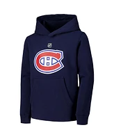Outerstuff Big Boys and Girls Navy Montreal Canadiens Primary Logo Pullover Hoodie