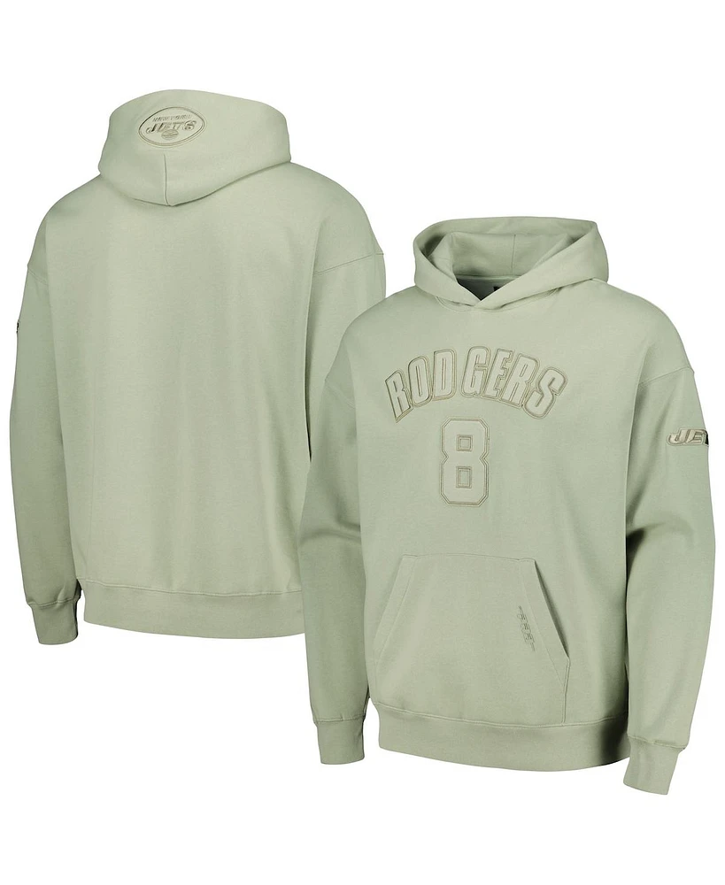 Pro Standard Men's Aaron Rodgers Moss New York Jets Player Name Number Pullover Hoodie