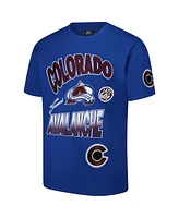 Pro Standard Men's Blue Colorado Avalanche Turn It Up Dropped Shoulder T-Shirt