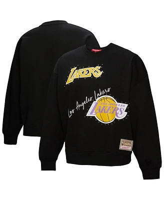 Mitchell & Ness Women's Black Los Angeles Lakers Hardwood Classics Home Team Pullover Sweatshirt