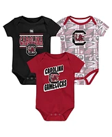 Outerstuff Baby Boys and Girls 3-Pack South Carolina Gamecocks Sunday Comics Bodysuit Set