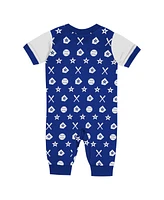 Outerstuff Newborn Blue Los Angeles Dodgers Hard 90 Coveralls