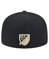 New Era Men's Black Lafc 2025 Kickoff 59FIFTY Fitted Hat