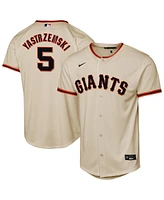 Nike Big Boys and Girls Mike Yastrzemski Cream San Francisco Giants Home Replica Player Jersey