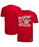 Mitchell & Ness Men's Red Detroit Wings Local Food T-Shirt