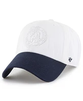 '47 Brand Men's x Tommy Hilfiger White/Navy Boston Celtics Courtside Cleanup Adjustable Hat