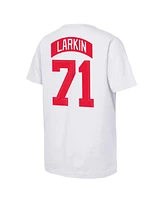 Outerstuff Big Boys and Girls Dylan Larkin White Detroit Red Wings 2025 Nhl Stadium Series Replica Player Name Number T-Shirt