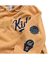 Roots of Fight Men's Jason Kidd Gold Cal Bears Name Number Tri-Blend Pullover Hoodie