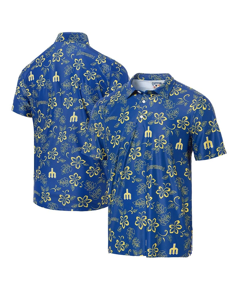 Reyn Spooner Men's Royal Seattle Mariners Cooperstown Collection Performance Polo Shirt