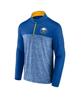 Fanatics Men's Royal Buffalo Sabres Iconic Defender Quarter-Zip Jacket