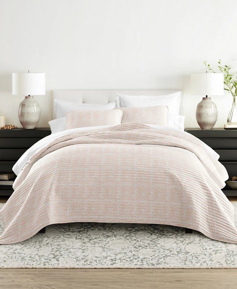 ienjoy Home Geometric Maze Reversible -Pc. Quilt Set