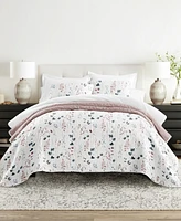 ienjoy Home Poppy Bloom Reversible 2-Pc. Quilt Set, Twin/Twin Xl