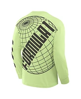 Formula 1 Men's Neon Green Quick Response Long Sleeve T-Shirt