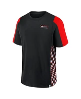 Formula 1 Men's Black Tempo Halftone Grid Panel T-Shirt