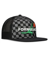 Formula 1 Men's Black Drift All-Around Mesh Adjustable Hat