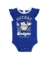 Outerstuff Newborn Los Angeles Dodgers Cutie Ball Bodysuit, Set of 2