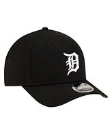New Era Men's Black Detroit Tigers Player Replica 9Forty Adjustable Hat