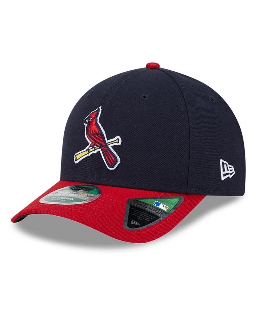 New Era Men's Navy/Red St.Louis Cardinals Player Replica 9Forty Adjustable Hat