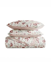 ienjoy Home French Jacobean Reversible 3-Pc. Quilt Set, King/California King