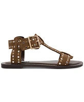 Steve Madden Women's Brazinn-s Studded Flat Gladiator Sandals