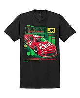 Jr Motorsports Official Team Apparel Men's Black Dale Earnhardt Jr. Budweiser Car T-Shirt
