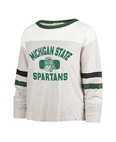 '47 Brand Women's Oatmeal Michigan State Spartans Vault All Class Lena Long Sleeve T-Shirt