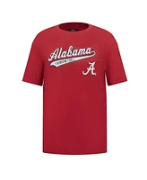 Pro Standard Women's Crimson Alabama Tide Script Tail Oversized Boyfriend T-Shirt