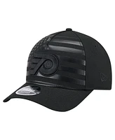 New Era Men's Black Philadelphia Flyers Game Day Stealth Flag 9FORTY A-Frame Adjustable Hat