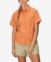 Marmot Women's Air Exchange Upf 40 Camp Novelty Short Sleeve Collar Shirt